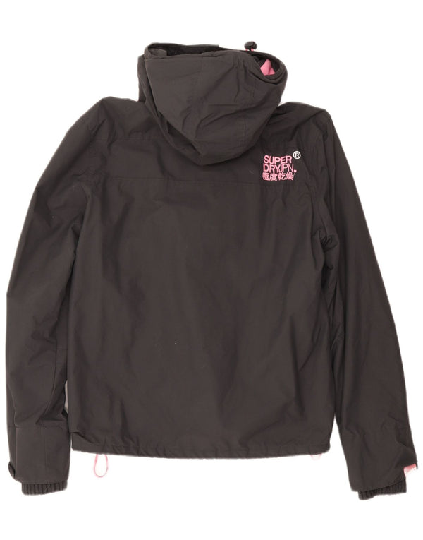 SUPERDRY Womens The Windcheater Graphic Windbreaker Jacket UK 18 XL Grey