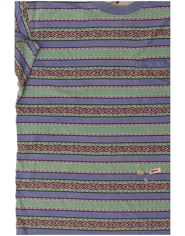 RIP CURL Mens Relaxed Fit T-Shirt Top XS Multicoloured Geometric Cotton