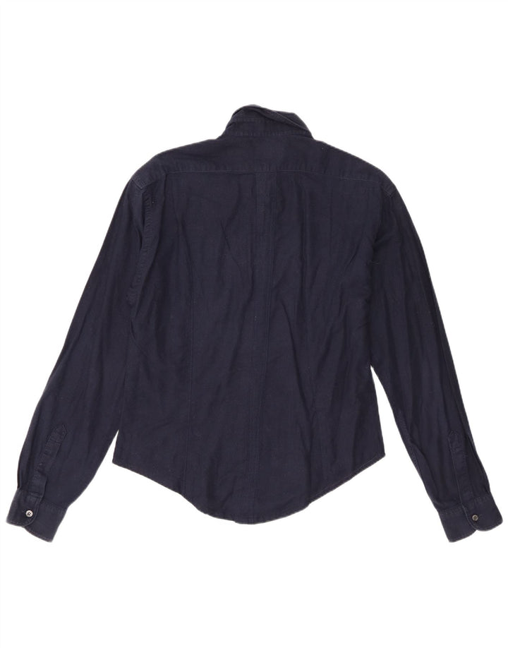 Trussardi Mens Shirt Large Navy Blue