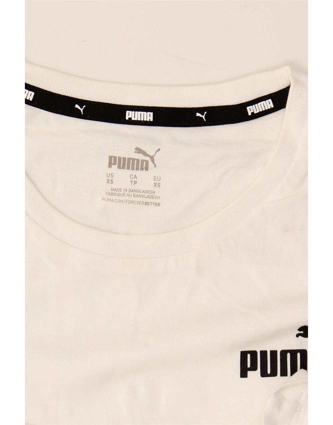 PUMA Womens Oversized Graphic Vest Top UK 6 XS White
