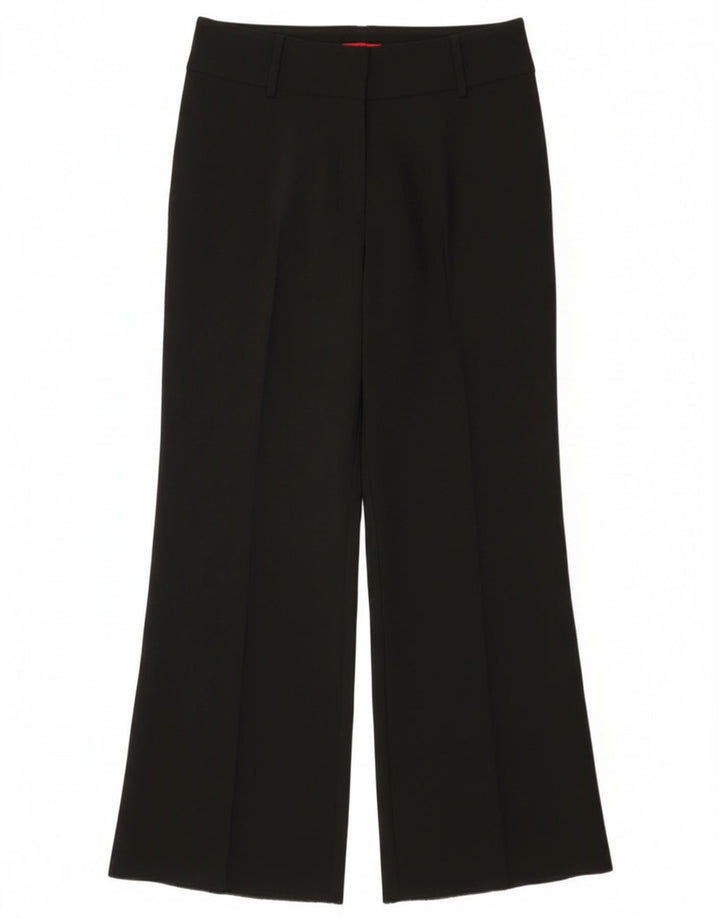 Max & Co. Womens Bootcut Suit Trousers UK 8 Small W30 L31 Black Polyester