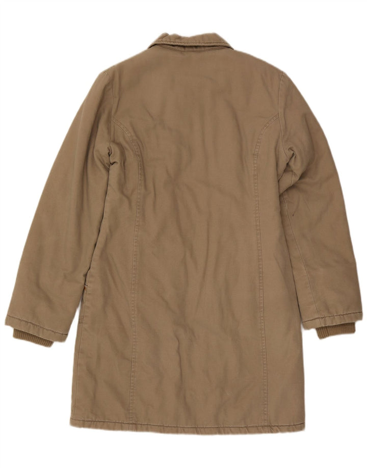 Lois Womens Windbreaker Coat UK 10 Small Beige Cotton