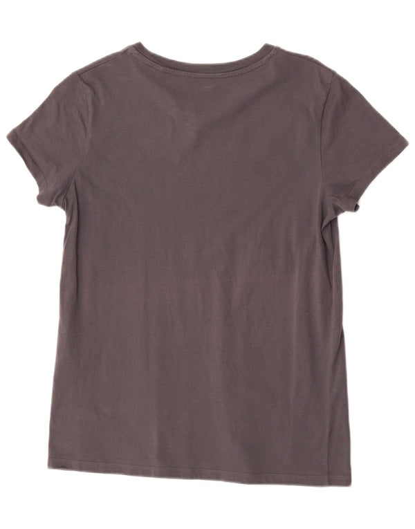 Levi's Womens Graphic T-Shirt Top UK 12 Medium Grey Cotton