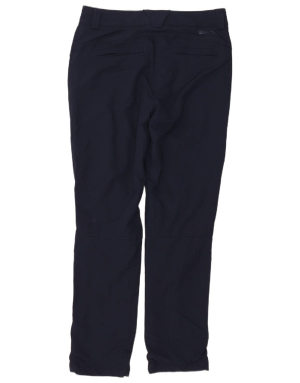 Mountain Warehouse Womens Casual Trousers UK 12 Medium W33 L31 Navy Blue