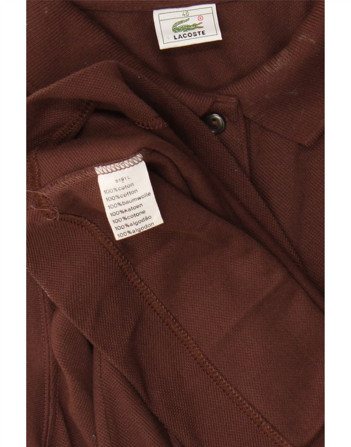 Lacoste Womens Sleeveless Polo Dress Size 40 Medium Brown Cotton
