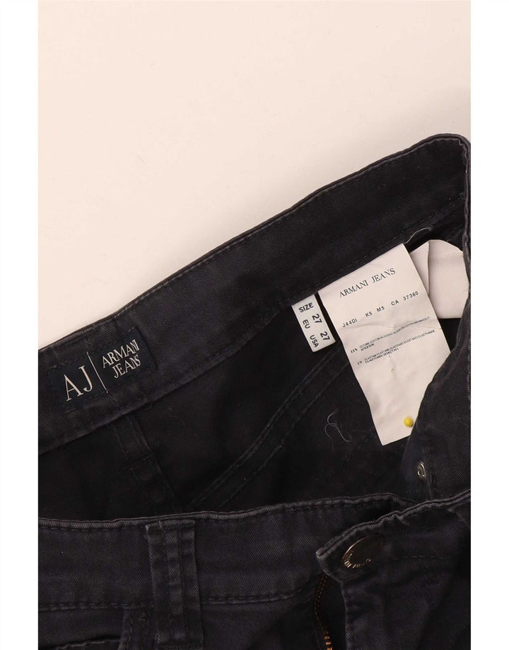Armani Womens Slim Jeans W27 L30 Navy Blue Cotton