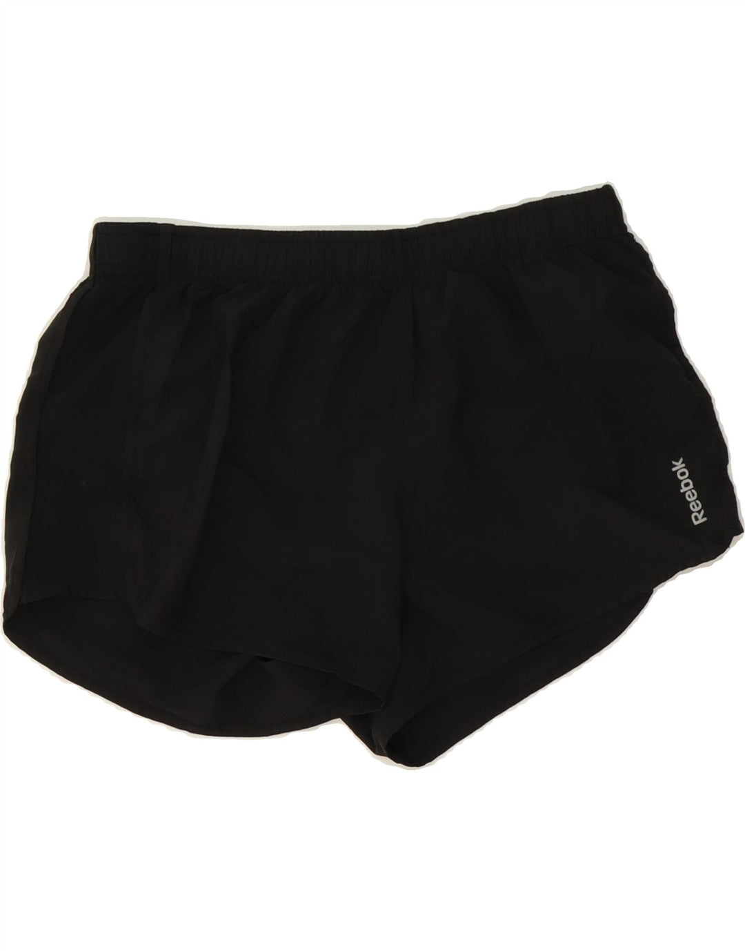 REEBOK Womens Sport Shorts UK 10 Small  Black Polyester Vintage Reebok and Second-Hand Reebok from Messina Hembry 