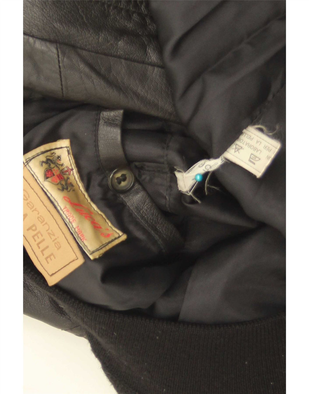 Vintage Mens Leather Jacket UK 40 Large Black