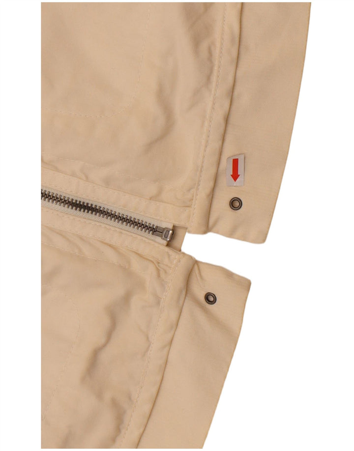 Diesel Womens Bomber Jacket UK 18 XL Off White Cotton