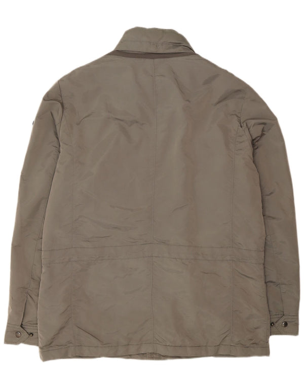 Geox Mens Respira Utility Jacket UK 46 3XL Grey Polyamide