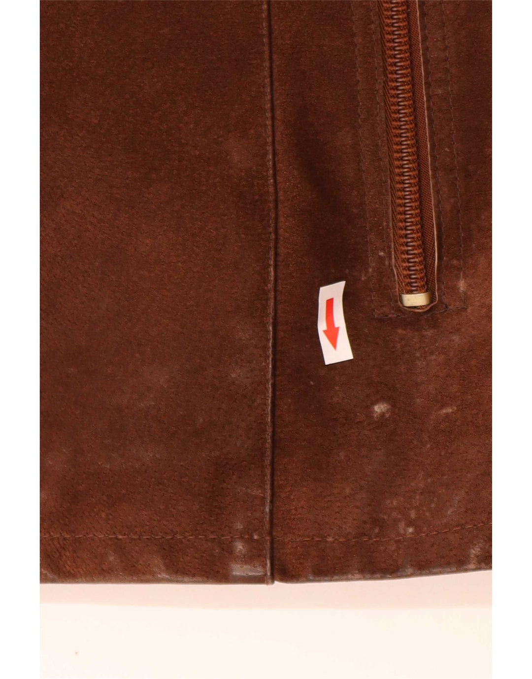 Vintage Mens Suede Overcoat EU 50 Large Brown Leather