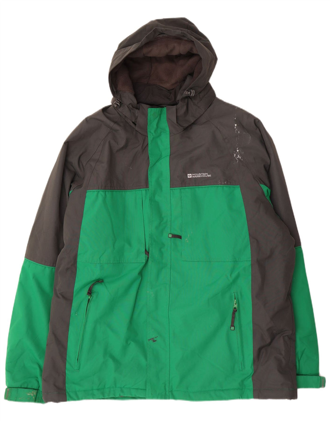 Mountain Warehouse Mens Windbreaker Jacket UK 44 2XL Green Colourblock
