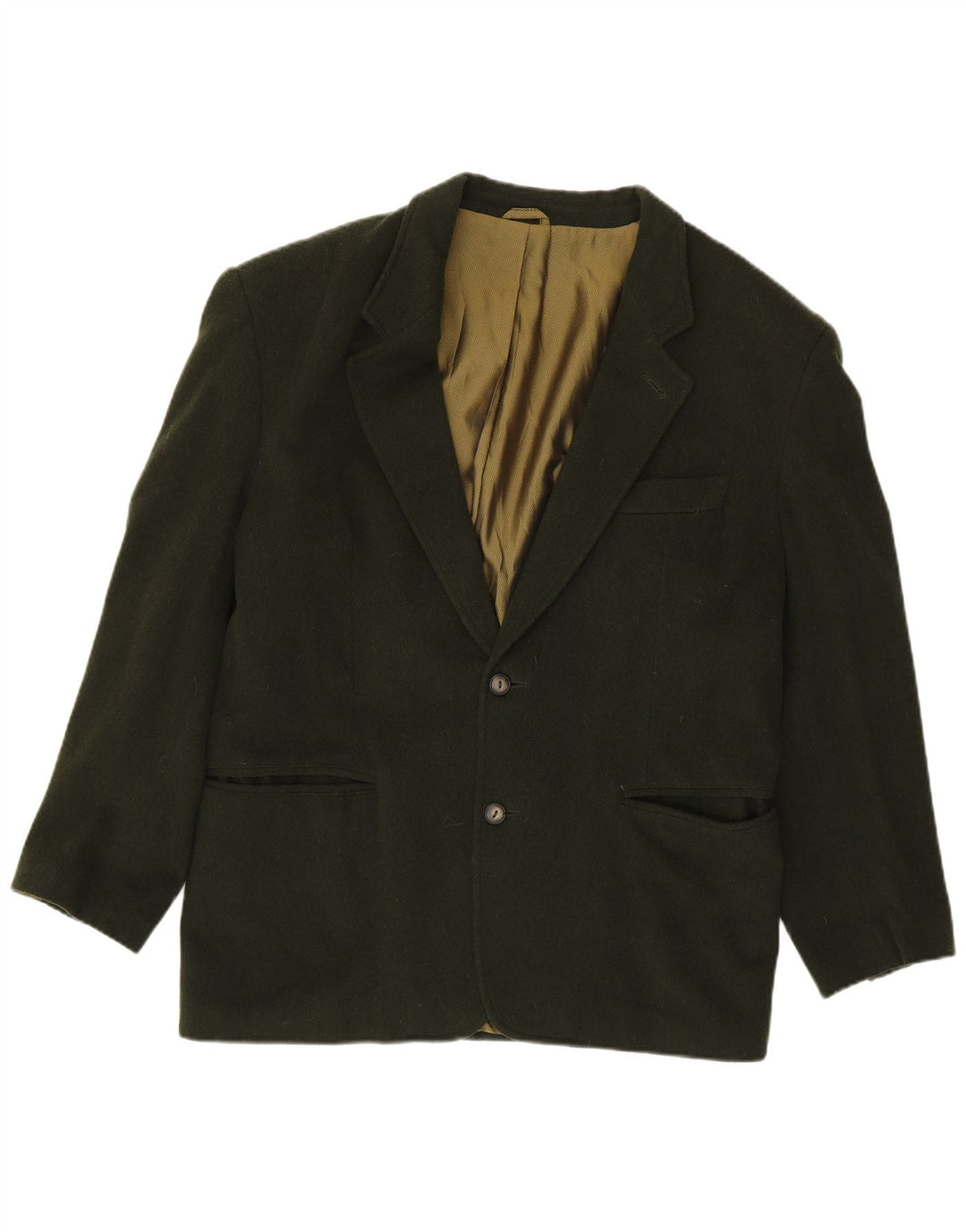 MARLBORO CLASSICS Mens 2 Button Blazer Jacket EU 50 Large Green Wool