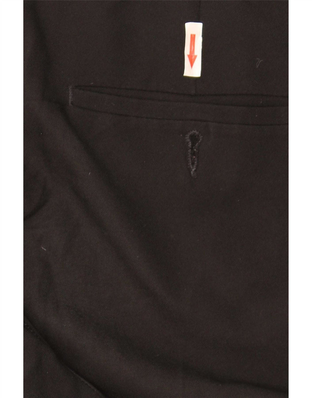 Marks & Spencer Mens Slim Chino Trousers W34 L33 Black Polyester