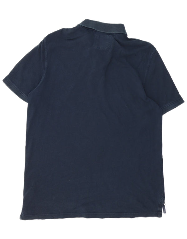 Crew Clothing Mens Polo Shirt XL Navy Blue Cotton