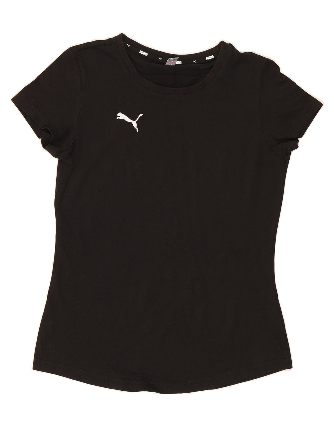 PUMA Womens T-Shirt Top UK 10 Small Black Vintage Puma and Second-Hand Puma from Messina Hembry 