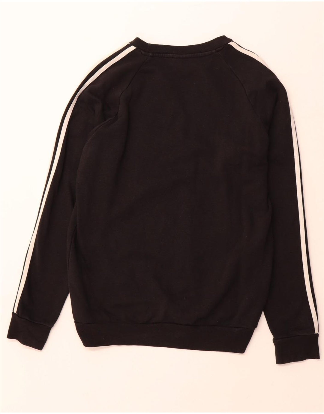 ADIDAS Mens Sweatshirt Jumper Small Black Cotton