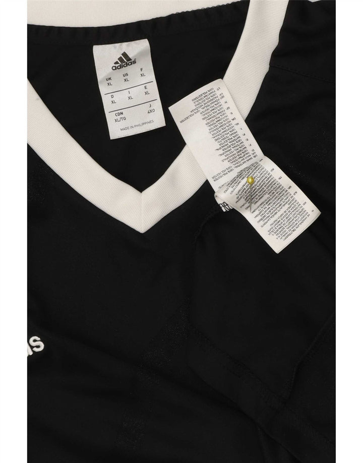 Adidas Mens Climalite T-Shirt Top XL Black Polyester