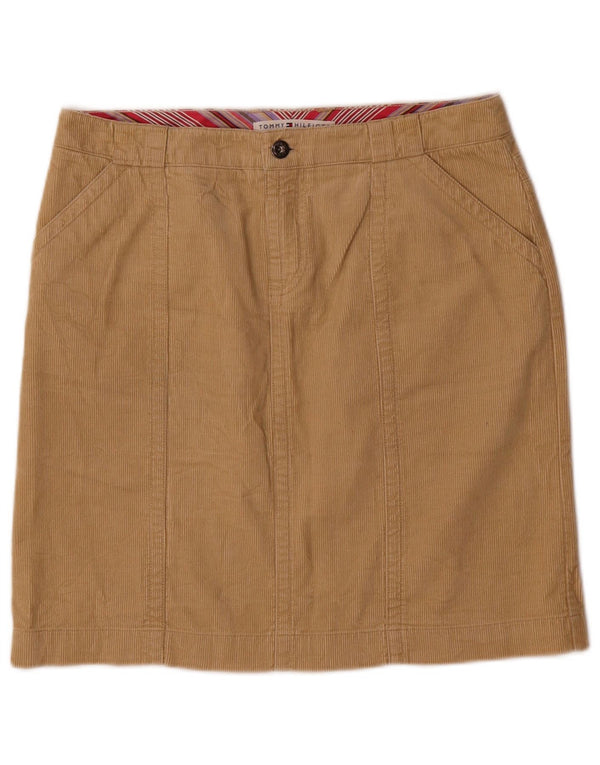 Tommy Hilfiger Womens Corduroy Skirt US 8 Medium W32  Beige Cotton