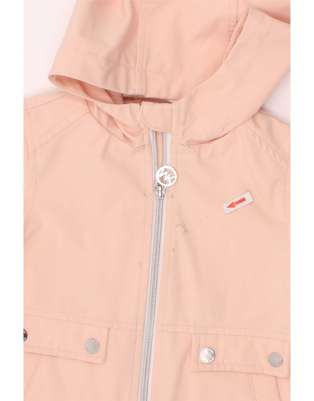 Michael Kors Girls Hooded Rain Jacket 3-4 Years Pink Polyester