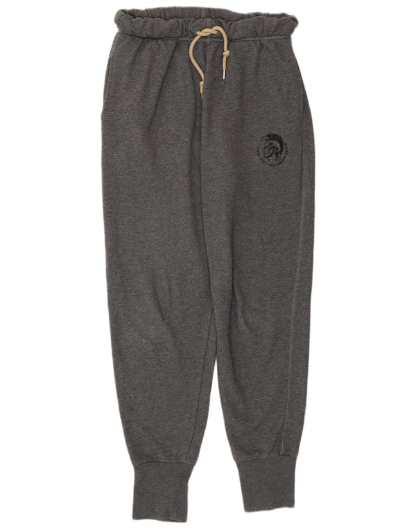 DIESEL Womens Tracksuit Trousers Joggers UK 12 Medium  Grey Cotton