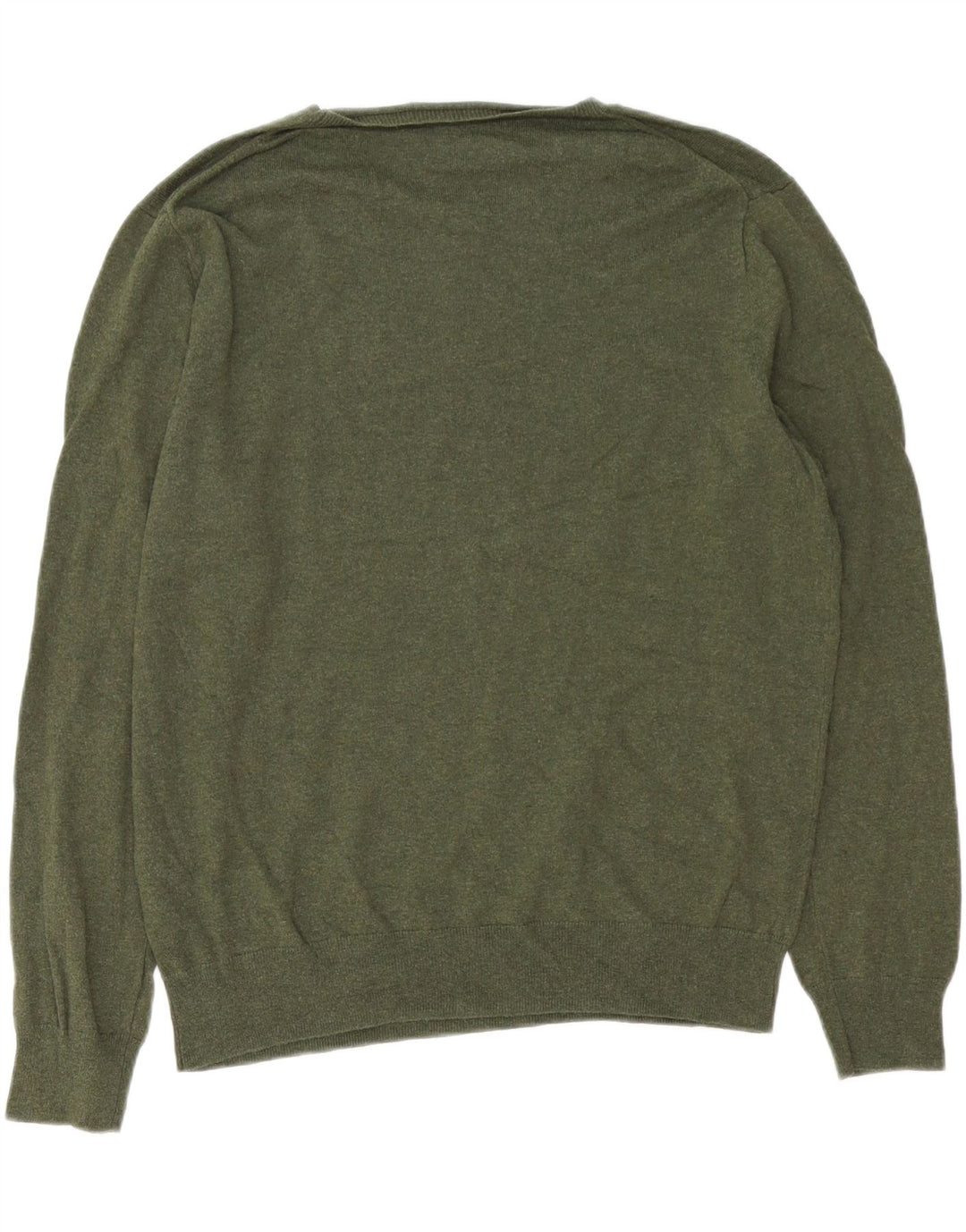 J. CREW Mens Mercantile Crew Neck Jumper Sweater Large Khaki Cotton