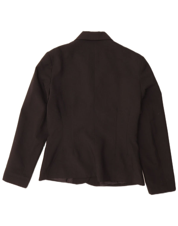 St. Bernard Womens 4 Button Blazer Jacket UK 12 Medium Black Polyester