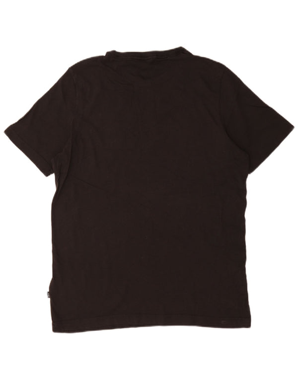 Puma Mens Graphic T-Shirt Top Medium Black Cotton