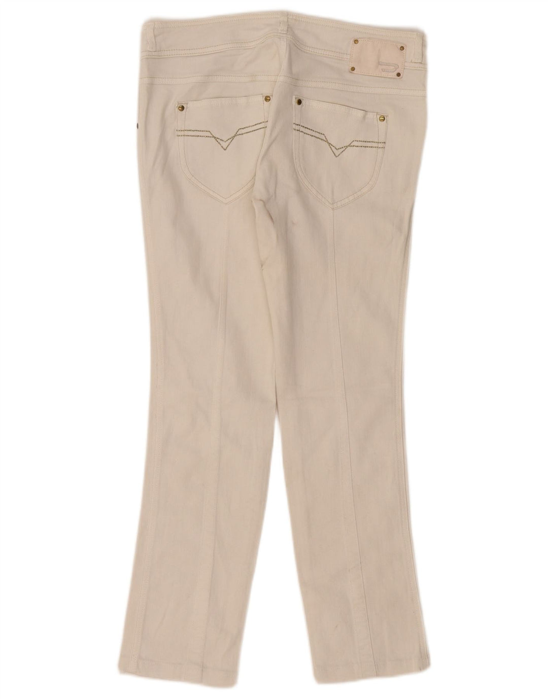 Diesel Womens Rokket Slim Jeans W31 L28 Off White Cotton