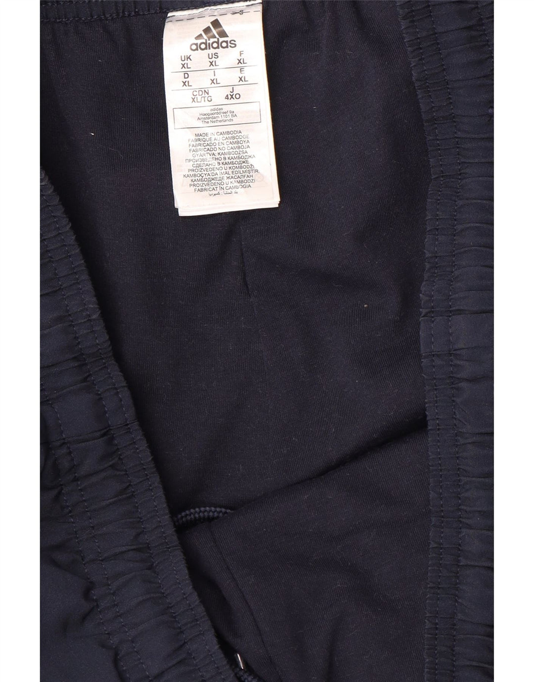 ADIDAS Mens Tracksuit Trousers XL  Navy Blue Polyester