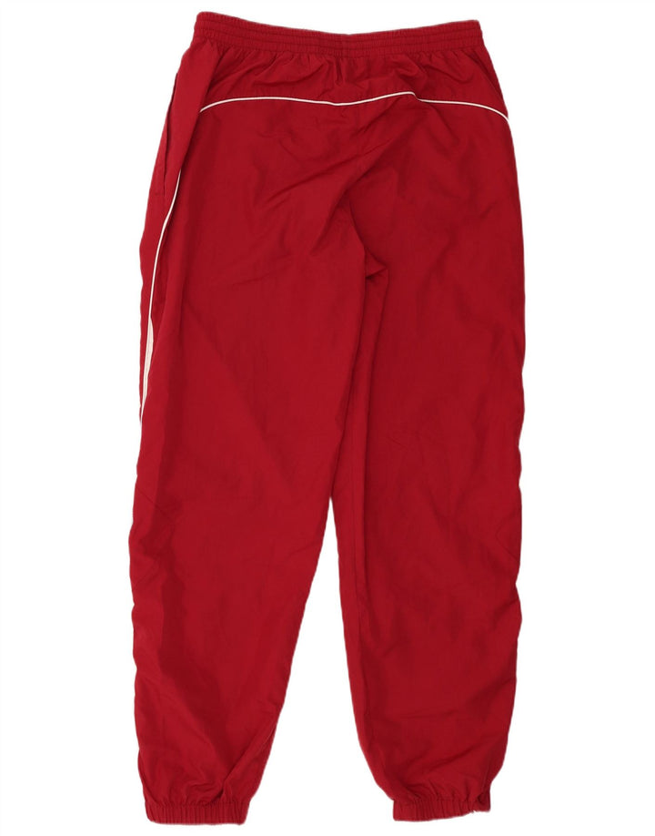 Umbro Mens Tracksuit Trousers Joggers Large  Red Colourblock Polyester