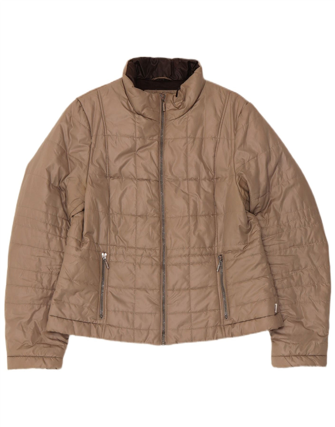 Geox Womens Respira Padded Jacket UK 18 XL Beige Polyester