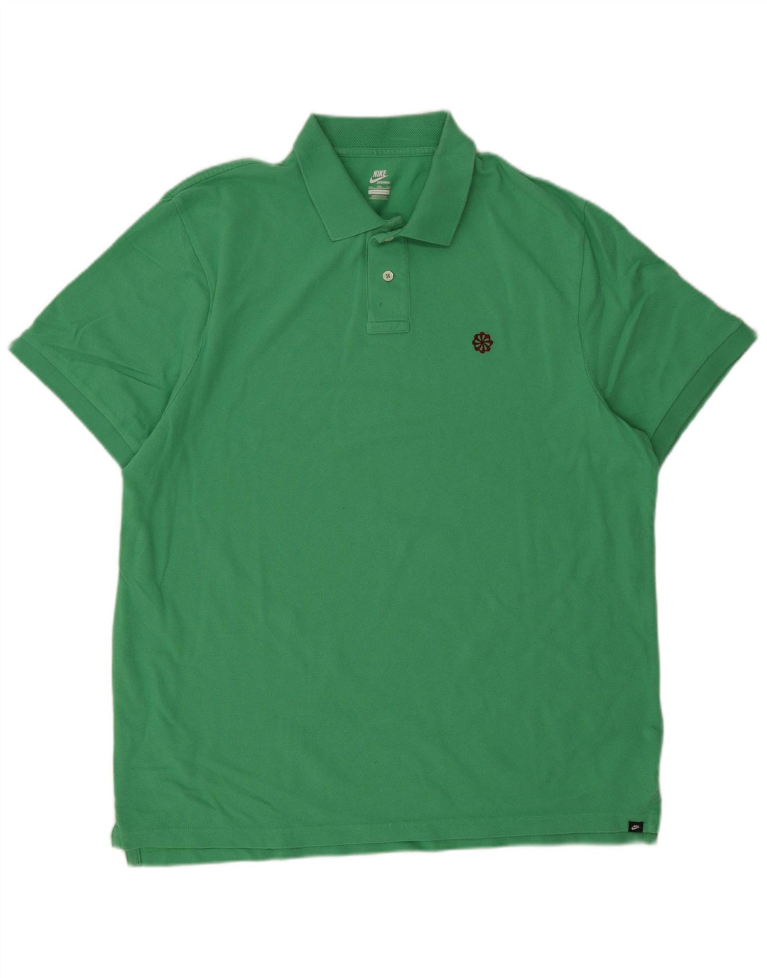 Nike Mens Polo Shirt 2XL Green Cotton
