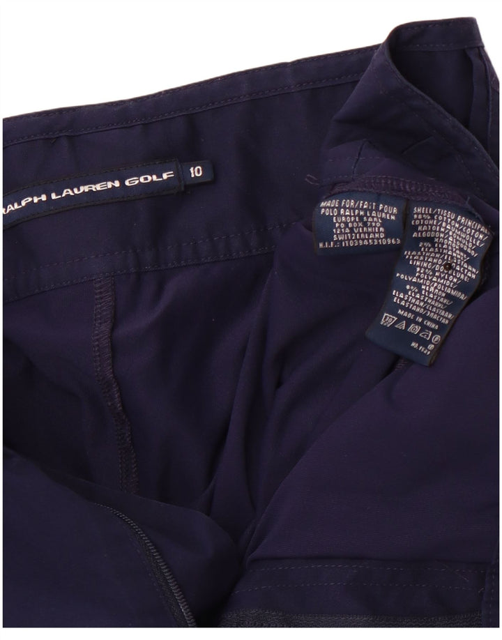 RALPH LAUREN Womens Skort US 10 Large Navy Blue Cotton