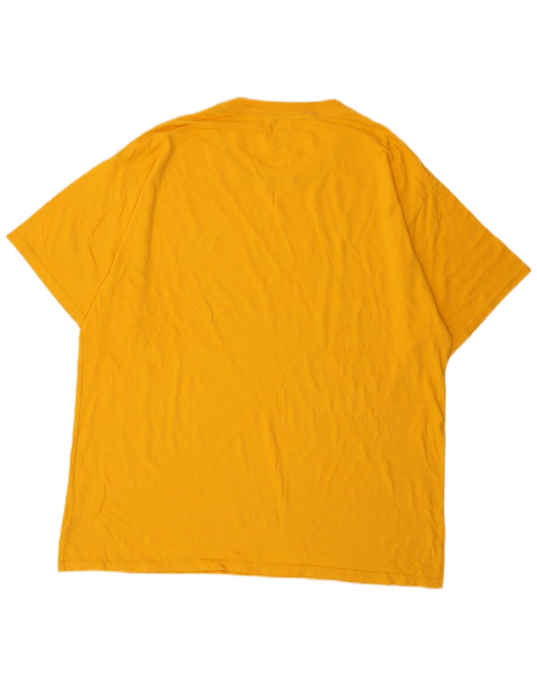 CHAMPION Mens T-Shirt Top XL Yellow Cotton