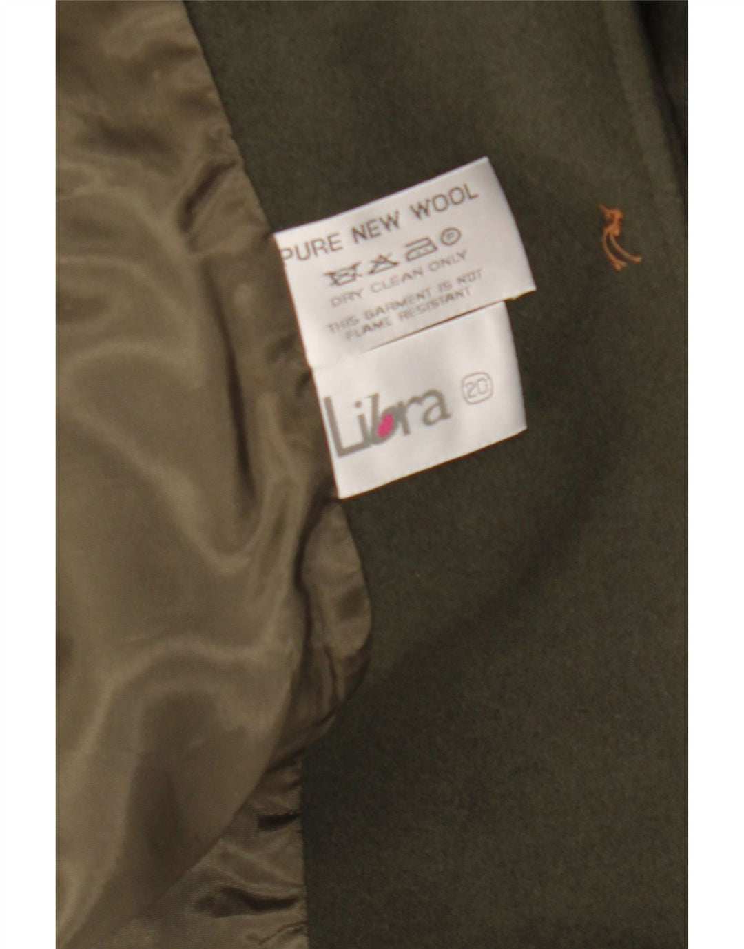 LIBRA Womens 4 Button Blazer Jacket UK 20 2XL Green Wool Vintage Libra and Second-Hand Libra from Messina Hembry 