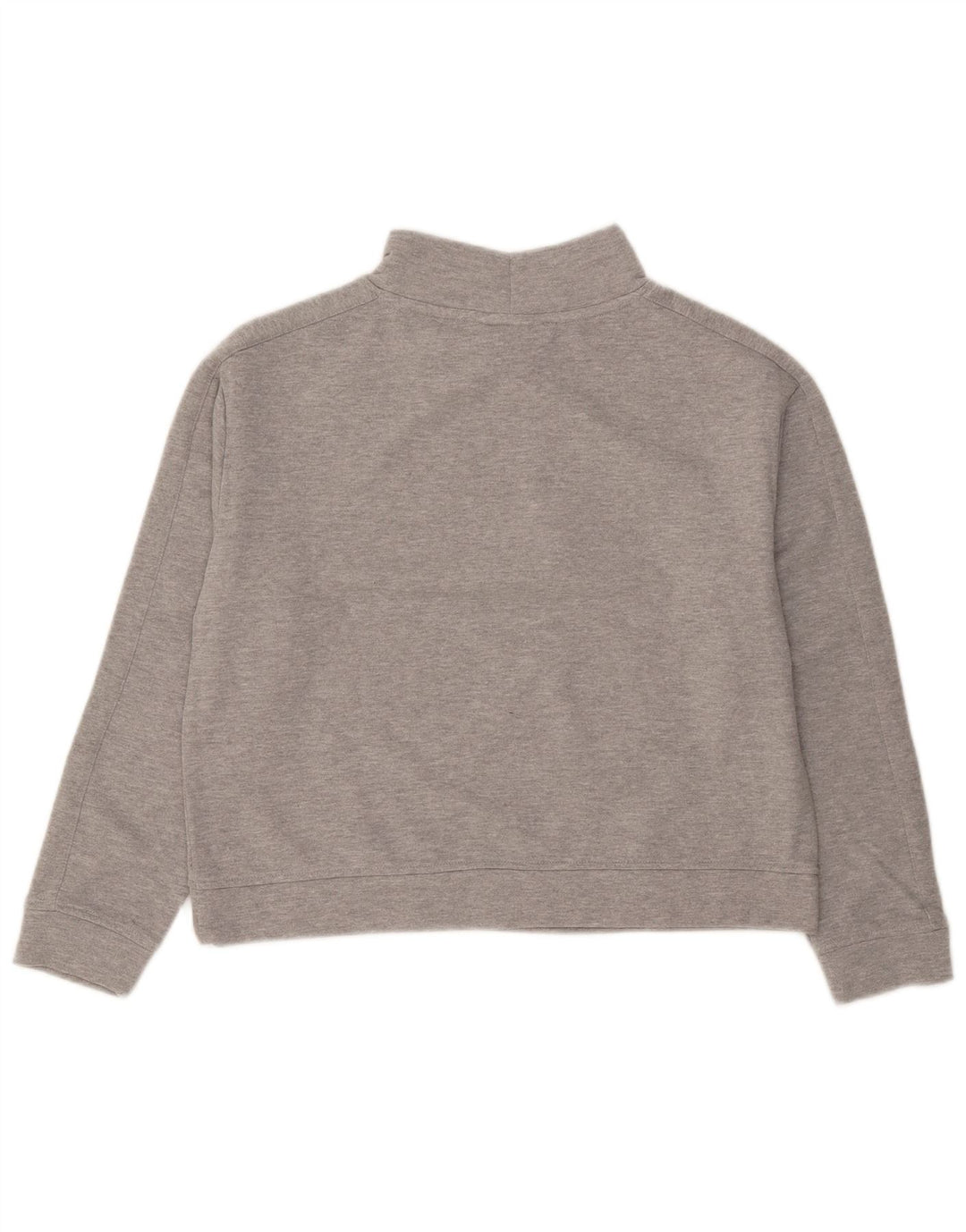 Tommy Hilfiger Womens Crop Oversized Sweatshirt Jumper UK 10 Small Grey