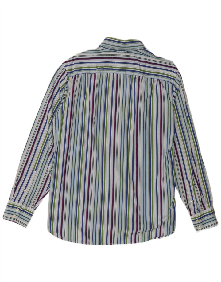 Tommy Hilfiger Mens Shirt Large Multicoloured Striped Cotton