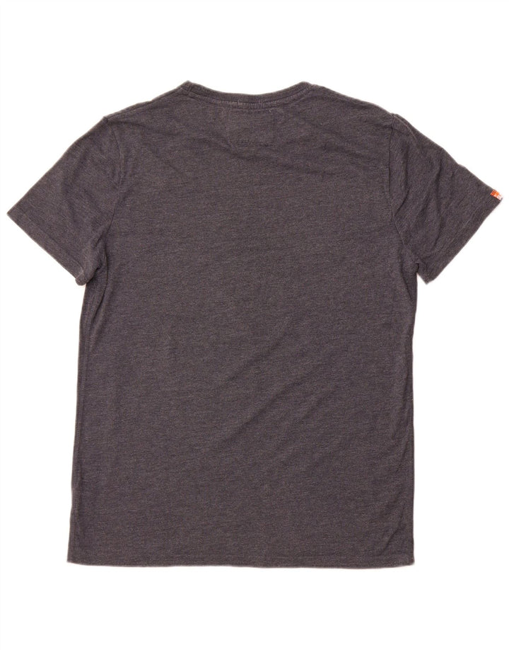 Superdry Mens Graphic T-Shirt Top XL Grey Cotton