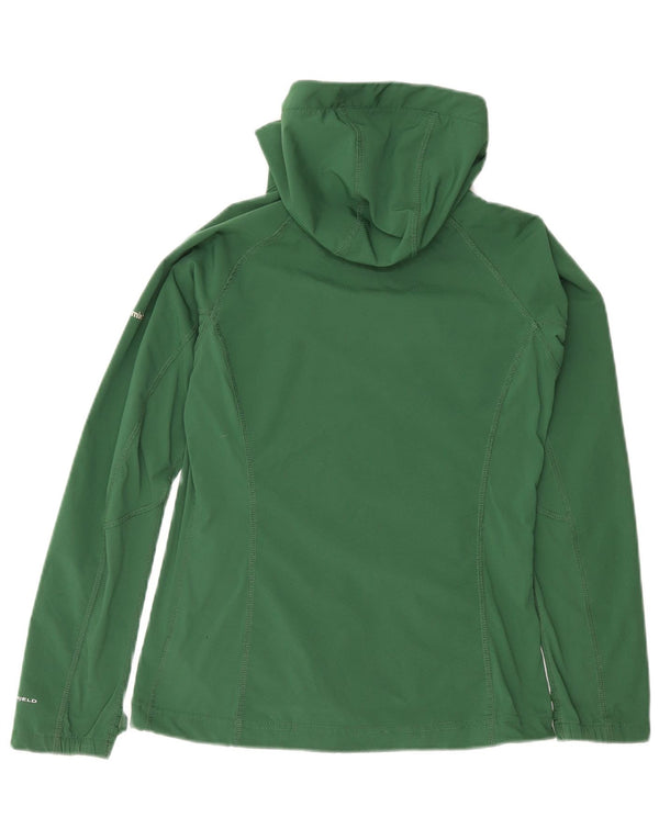 Columbia Womens Omni-Shield Hooded Tracksuit Top Jacket UK 10 Small Green