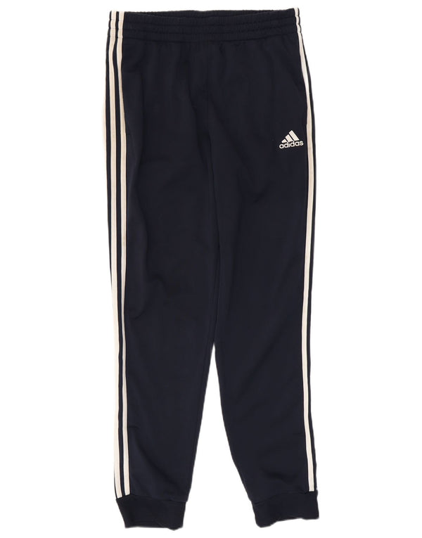 Adidas Mens Tracksuit Trousers Joggers Medium Navy Blue Polyester