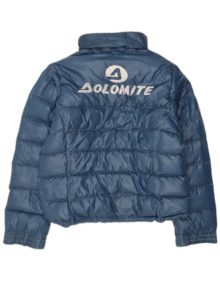 Dolomite Womens Crop Graphic Padded Jacket UK 18 XL Blue Colourblock