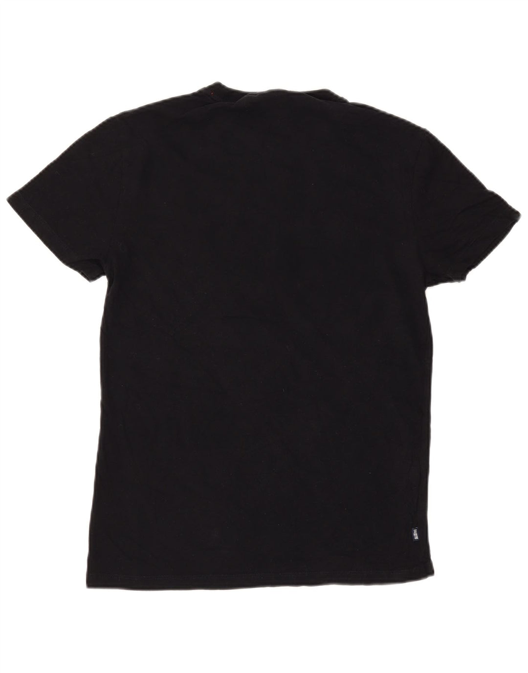 Superdry Mens T-Shirt Top Medium Black Cotton