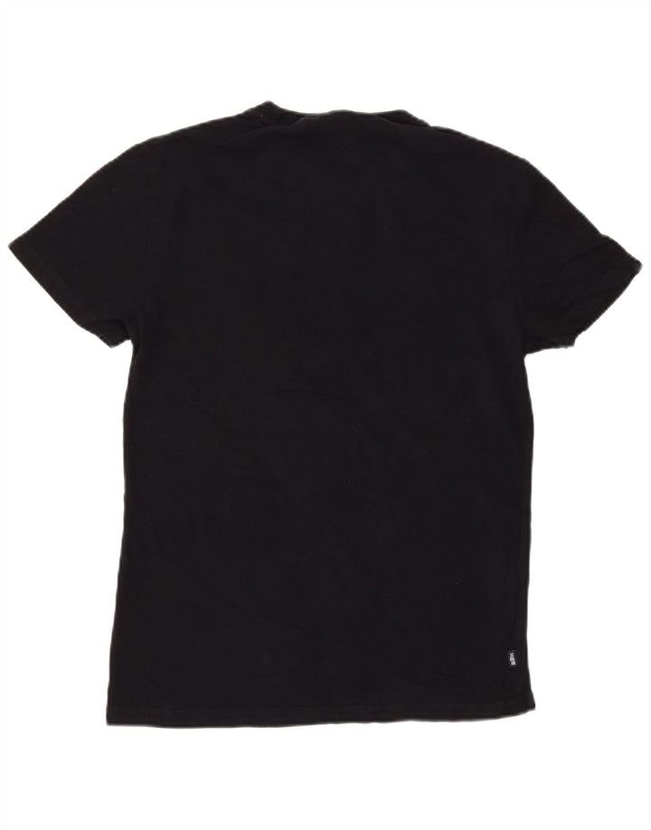 Superdry Mens T-Shirt Top Medium Black Cotton