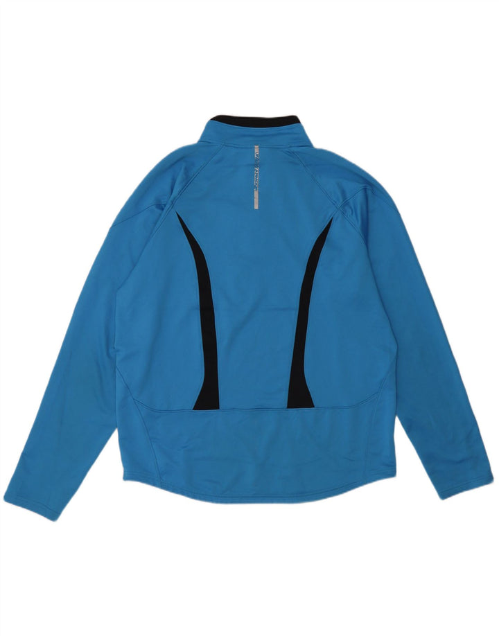 Under Armour Mens Cold Gear Pullover Tracksuit Top Large Blue Colourblock