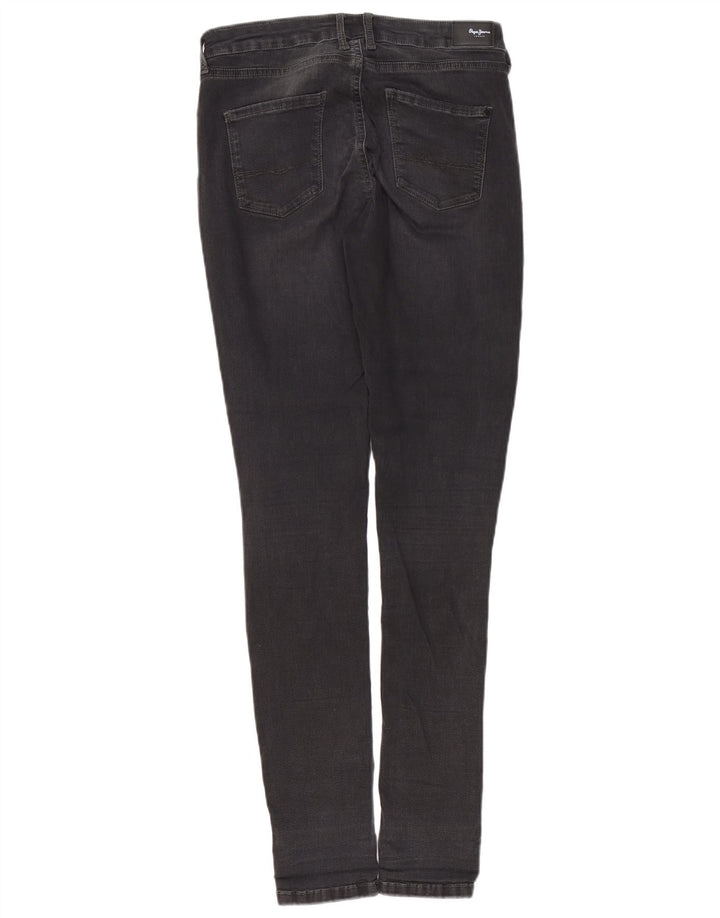 PEPE JEANS Womens Skinny Jeans W29 L32  Black Cotton