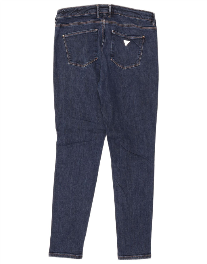 GUESS Womens Mid Rise Jegging Skinny Jeans W30 L28  Navy Blue Lyocell