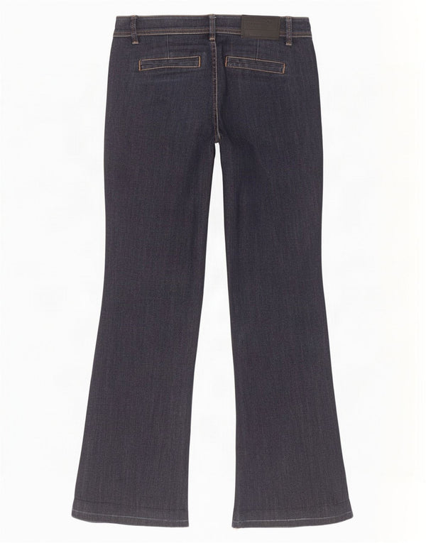 Benetton Womens Flared Jeans IT 42 Medium W30 L31 Navy Blue