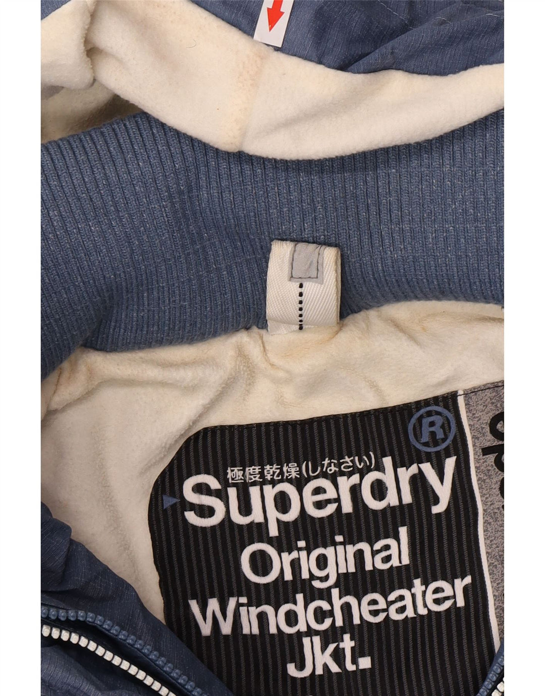 Superdry Womens Graphic Windbreaker Jacket UK 14 Medium Blue