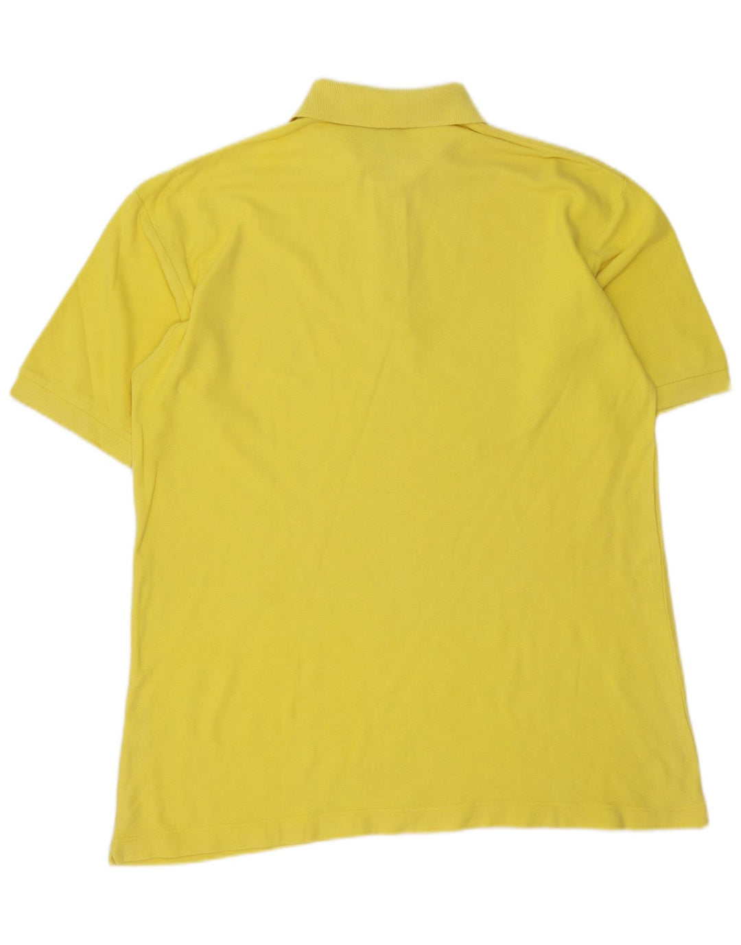 DIADORA Mens Polo Shirt IT 52 Large Yellow Cotton